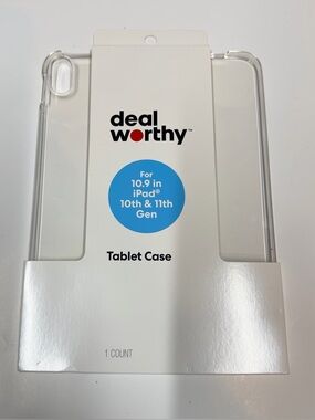 Dealworthy Clear Tablet Case for 10.9" iPad (10th & 11th Gen) - Transparent
